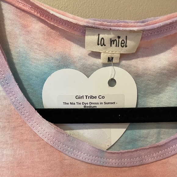 Girl Tribe Co. Nia Tie Dye Dress in Sunset (M) - Picture 8 of 9
